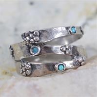 טבעת משובצת אופל GE6132