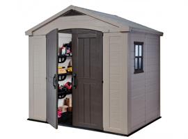 מחסן גינה עשוי פלסטיק דגם פקטור 8*6 במידות 2.56X1.82