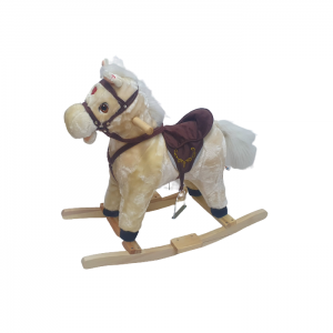 סוס נדנדה מנגן ומכשכש בזנב