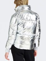 מעיל מבריק GUESS כסוף