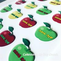 לוח סטנסיל תפוחים