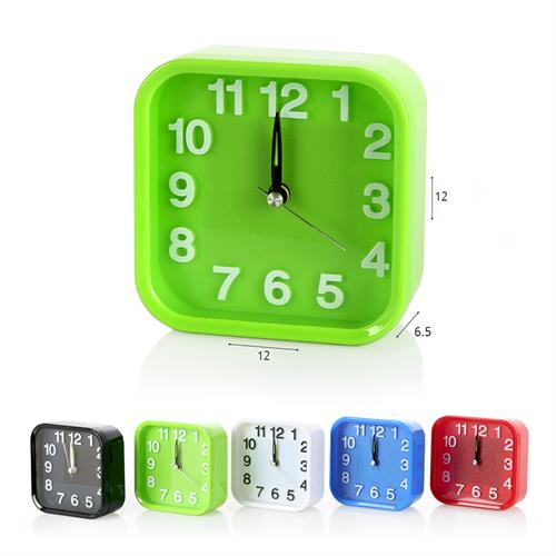 שעון מעורר מרובע צבעוני