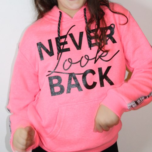 קפוצ'ון יוניסקס NEVER BACK ורוד