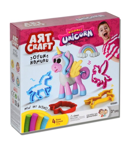 סט משחק בצק חד קרן