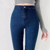 מכנס לייקרה מחטב בדמוי ג'ינס