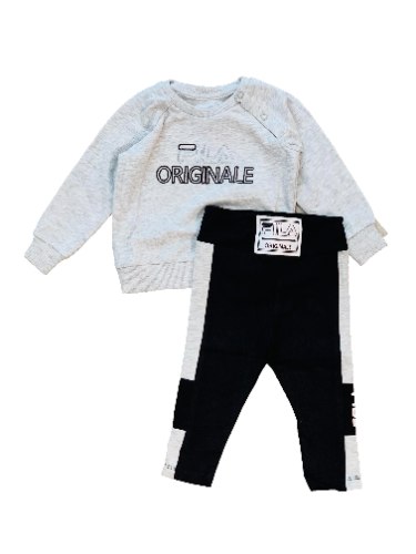 חליפת טייץ לוגו כסוף 6-24 חודשים