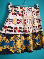 חצאית מיני פליסה משי מידה M