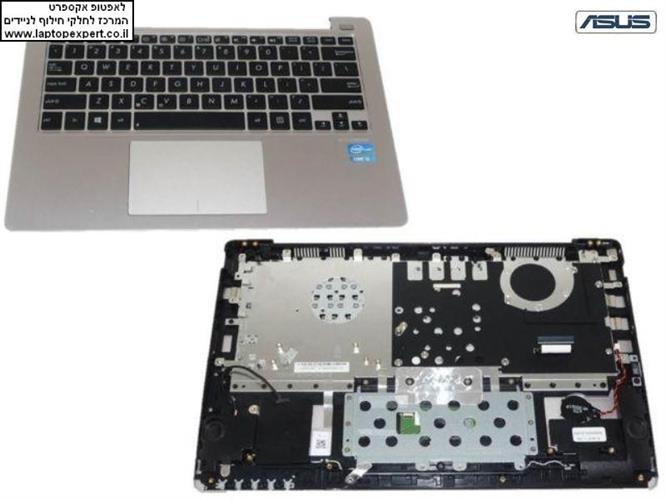 החלפת מקלדת למחשב נייד אסוס Asus X202E Q200E Q200E-BHI3T45 11.6 PALMREST WITH TOUCHPAD 13GNFQ1AM071