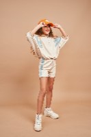 חליפת ריינבו שמנת - DANA SIDI GIRLS