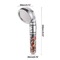 ראש מקלחת מעוצב - 3 מצבי לחץ