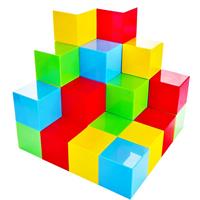 קוביות מגנטיות 64 חלקים-playmager