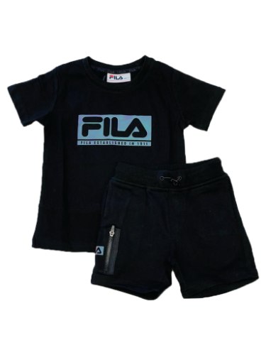 חליפת בנים FILA לוגו אולטרה שחור 2-16
