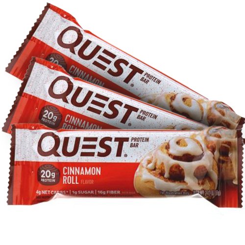 3 חטיפי חלבון קינמון, קווסט