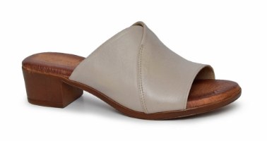 כפכף נוחות לנשים עור כחול-לבן דגם - LC255