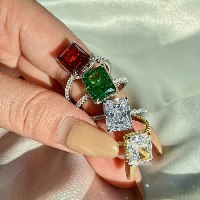 טבעת SANSY אבן ירוקה