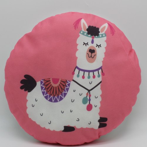 כרית נוי עגולה למה ורוד