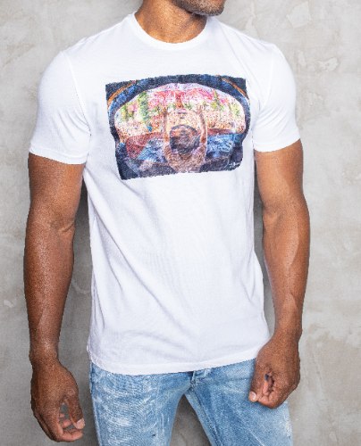 טי שרט  T - AKASHI LOGO צבע לבן PARTY