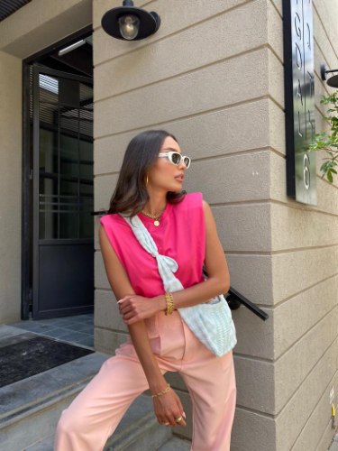 גופיית ווסט טיטי פוקסיה