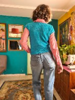 אפודת טורקיז נהדרת מידה S/M