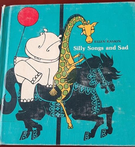 ספר וינטג' באנגלית,  silly songs and sad,איורים ושירים של אלן רסקין, 1967, ממוספר, תוצרת ארהב.