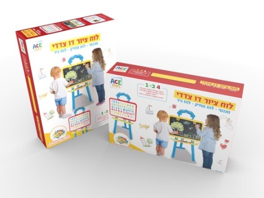 לוח ציור דו צדדי 4 ב1