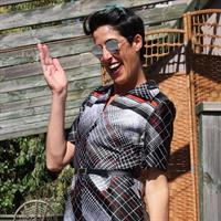 שמלת מזכירה מהסבנטיז מידה M