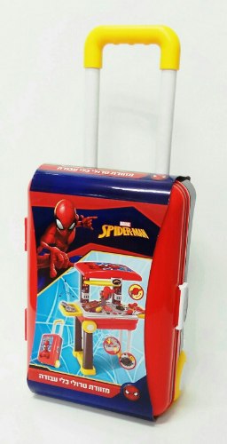 מזוודת טרולי כלי עבודה ספיידרמן