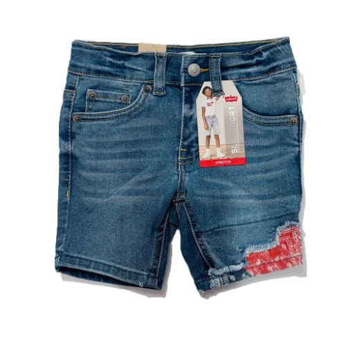 שורט ג'ינס בנים LEVIS הדפס בנדנה 2-16