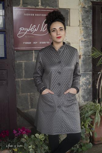 ג'קט ארוך עם כיסים