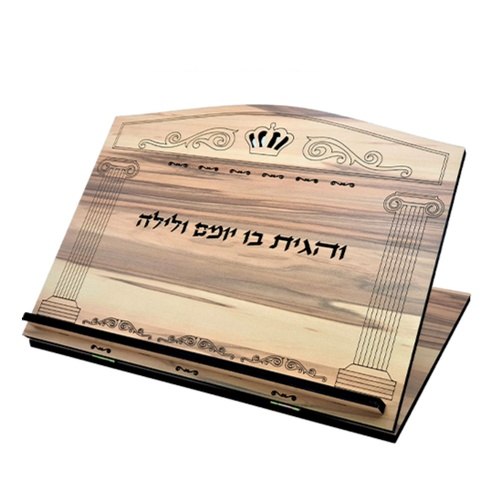 סטנדר שולחני איכותי עץ טבעי חיתוך לייזר
