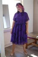 שמלת מידי סגולה שנות ה-80 מידה L/XL