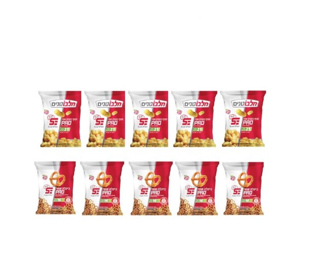 מארז 10 יחידות של בייגלה PRO אפוי בתוספת חלבון | PRO Baked pretzel Protein snack