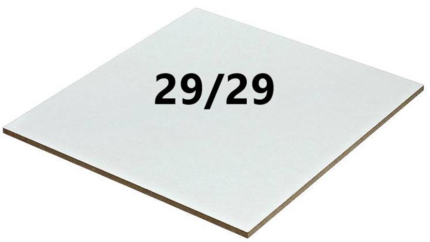 משטח MDF במידה 29/29 בציפוי לבן