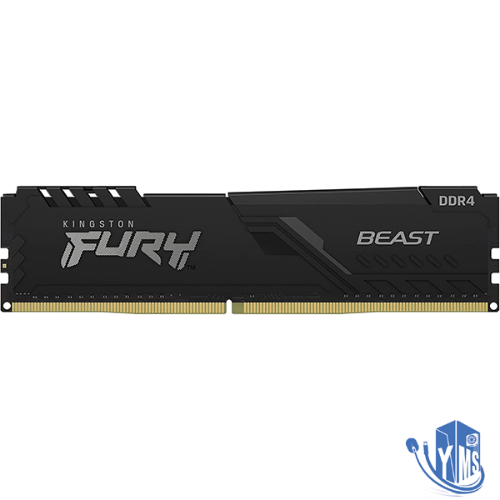 זכרון למחשב Kingston Fury Beast DDR4 3200MHz 16GB KF432C16BB/16 DIMM
