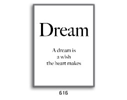 רביעיית תמונות השראה לב זהב, אהבה, חלום ונוצות ש/ל דגם 8