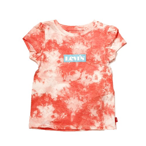 טישירט בנות LEVIS טאי דאי לוגו תכלת 2-16