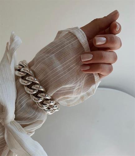 צמיד גורמט אניה XL כסף