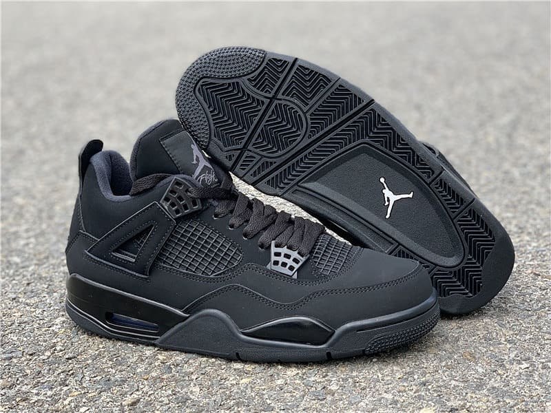 retro air jordan 4 black