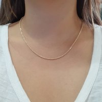 שרשרת זהב חבל לאישה  |45 ס"מ | עובי- 2.2 ממ | 14 קרט