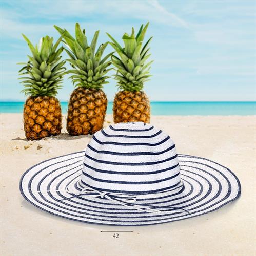 כובע קש רחב שוליים פספס