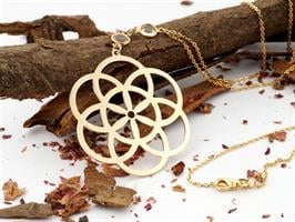 שרשרת ארוכה "פרח החיים"