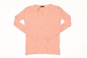 סריג צווארון וי בייסיק נשים