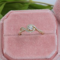 טבעת זהב 14 קראט 0.51 קראט יהלומים 8262793 - מחיר מבצע! 