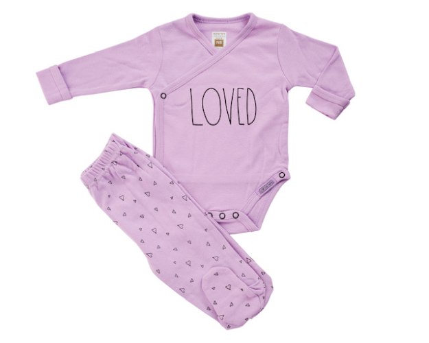 חליפת חזייה LOVED סגול לילך טריקו