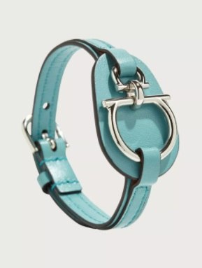 Salvatore Ferragamo gancini leather bracelet