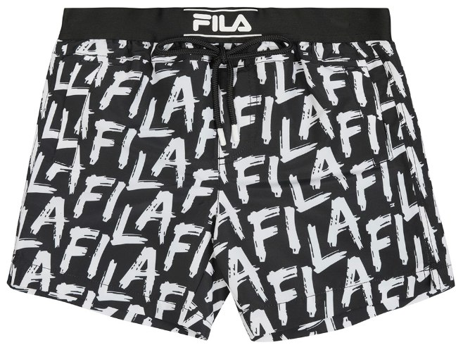 בגד ים בנים FILA שחור גרפיטי 2-16
