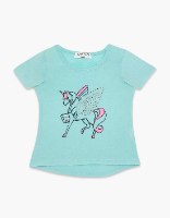 חולצה בנות טריקו מעוצבת סוס