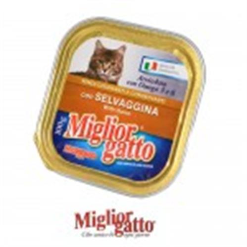 מעדן מיגליאור לחתול בטעם בשר צייד 100 גרם