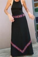 חצאית וינטג' מקסי בסגנון אתני מידה L