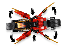 לגו- נינג'אגו אופני הלהב של קאי ואופנוע השלג של זיין 70667